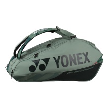 Yonex Racketbag Pro Racquet (Schlägertasche, 3 Hauptfächer, Thermofach) 2024 olivegrün 9er